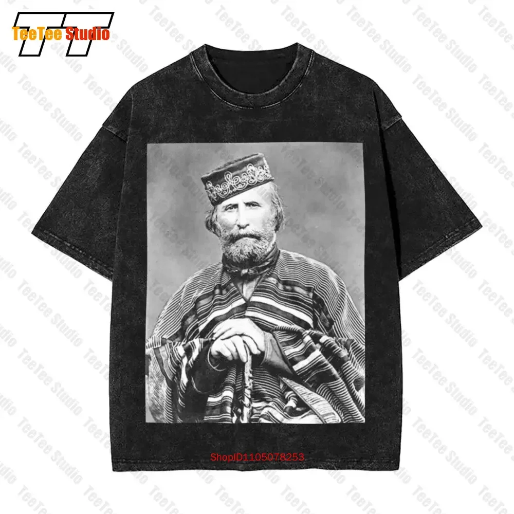 Giuseppe Garibaldi Italia Unita' Unione Risorgimento Vintage Oversized T-Shirt 26D7