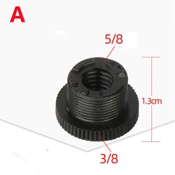 5/8Male To 3/8 1/4Female Threaded Screw Mic Stand Clip Mount Adapter Accessories For Professional Recording Microphone