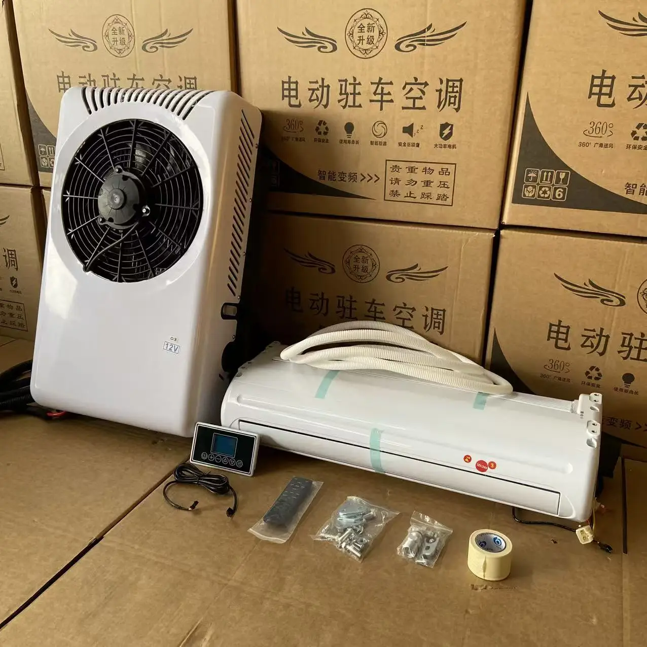

Factory Universal Inverter Split Parking Air Conditioners Rotor Compressor 12v 24v Dc Electric Power Car Truck Air Conditioners