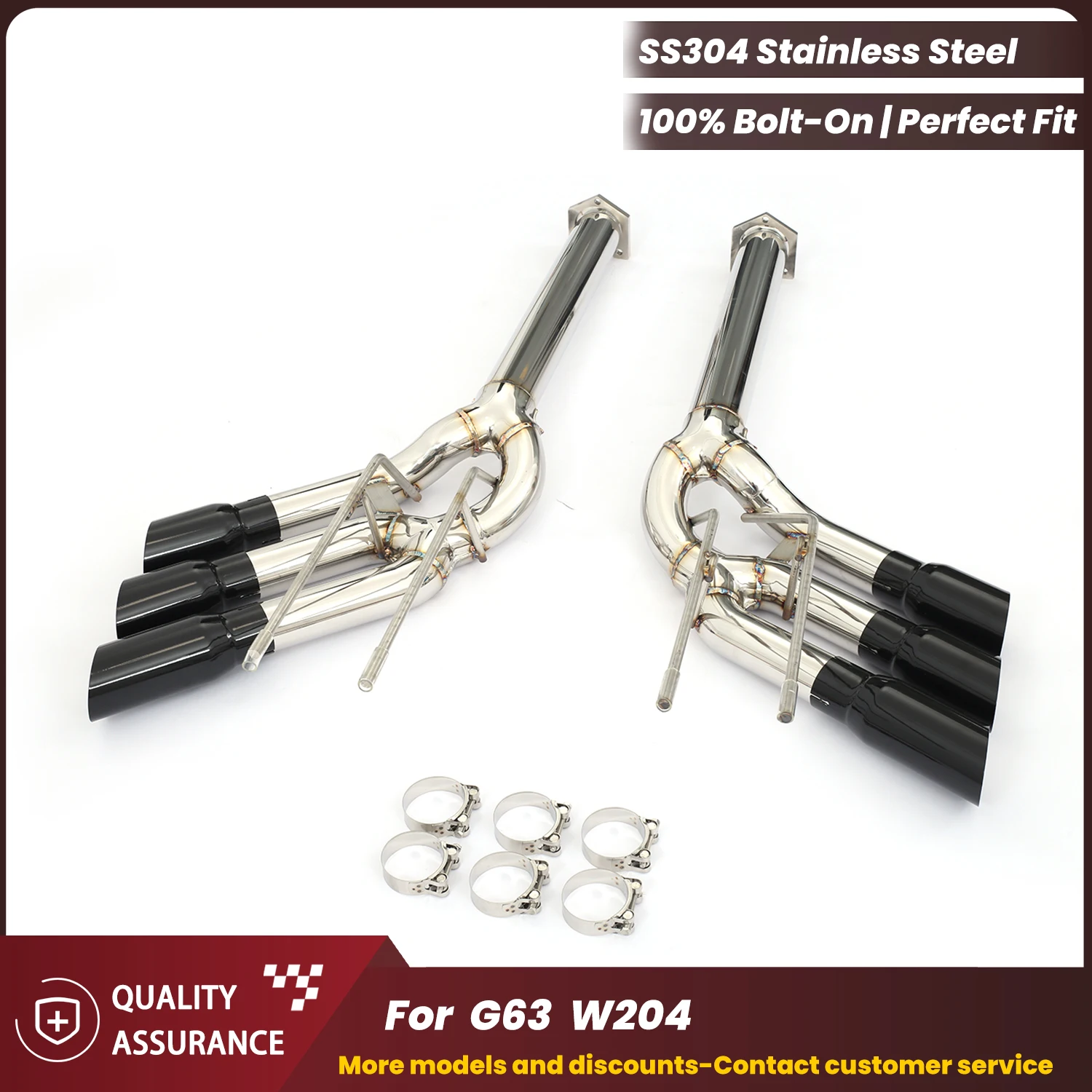 

Stainless Steel Catback Exhaust For Mercedes G63 W464 4.0T Aggressive Exhaust Sound High Performance Upgrade Easy Installation