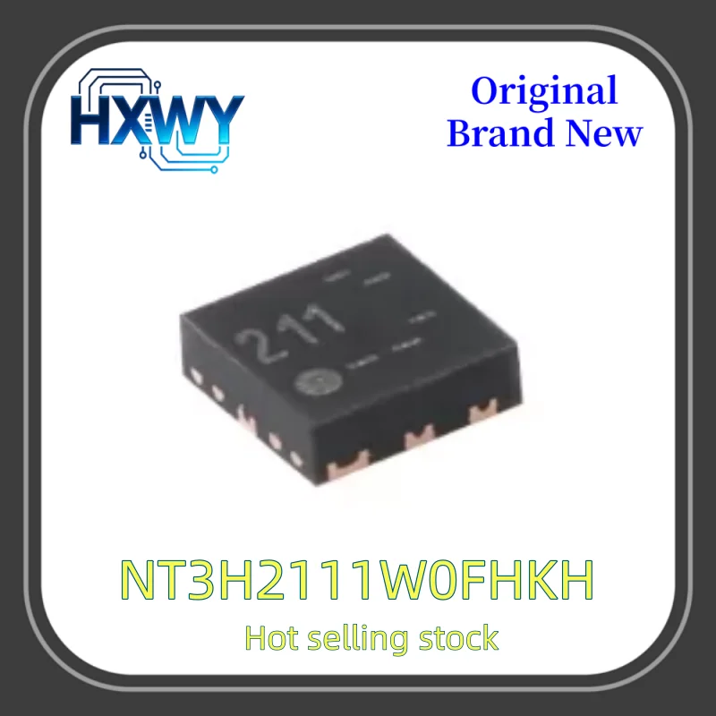 (10/50 pieces) NT3H2111W0FHKH Silkscreen 211 XQFN-8 NFC RF Chip New Electronic Parts Fast Delivery High Quality In Stock