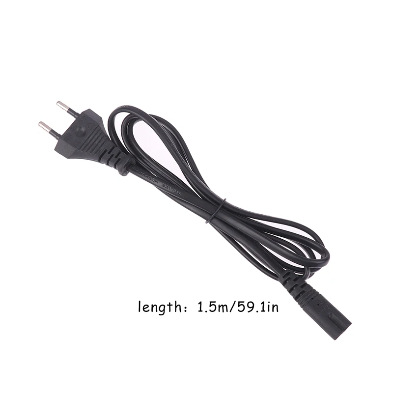 1Pc EU Power Cord EU AC Power Cable Figure 8 C7 To Euro Eu 2Pin AC Plug Power Cable Cord For PS4 XBOX PS5 Power Cord