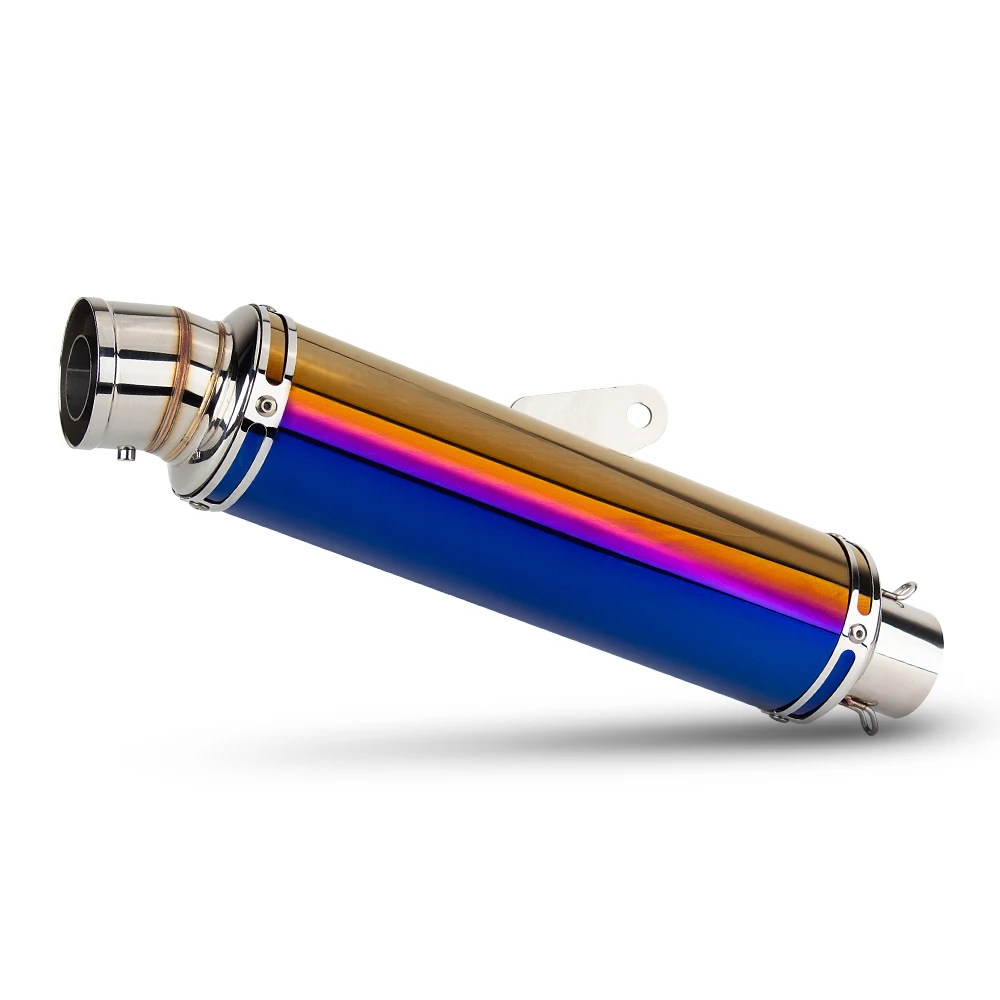 

Universal 51mm Motorcycle Exhaust Muffler Scooter Street Bike Tailpipe For CB125R MT-03 F900R YZF-R3 RS 457 RC 8C PCX125 450MT