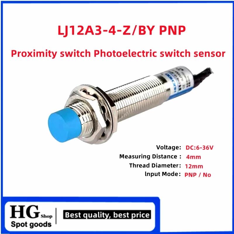 LJ12A34Z/BX LJ12A34Z/BY Photoelectric switch sensor NPN PNP 12MM DC 6-36V three-wire metal induction proximity switch