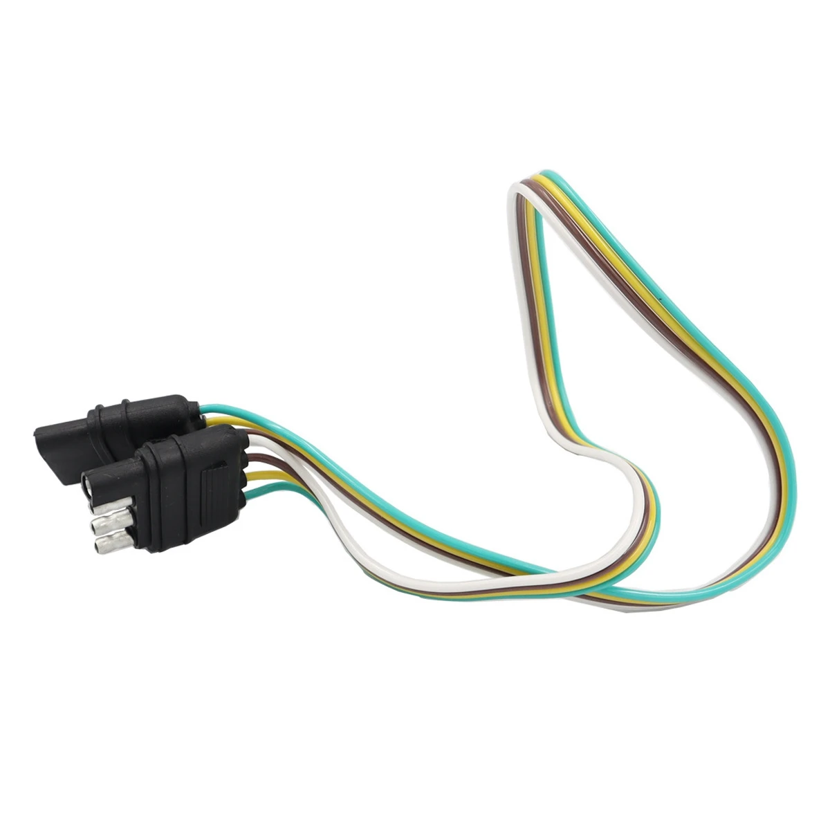 #07M Automotive Tail Light  Wiring Harness,4-Pin American Trailer Harness 4Hole SAE Adapter (plastic)