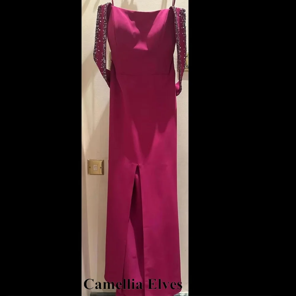 Customized Exquisite Scoop-neck Mermaid Zipper Evening Dress Charming Beading Prom Dress Sleeveless Party Gown فساتين سهرة image 5