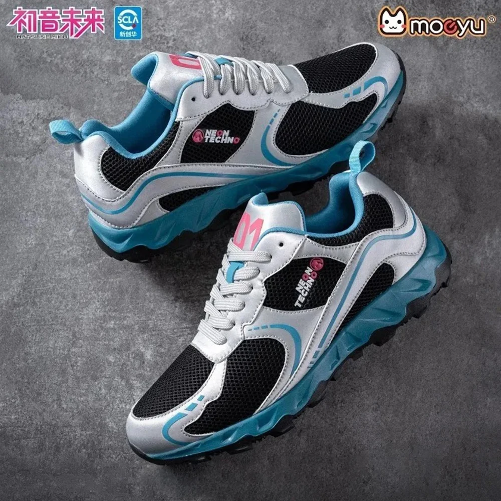 Hatsune Miku Anime Sneakers Men Women Breathable Mesh Casual Shoes 01 Print Fashion Chunky Sole Street Running Footwear Comfort