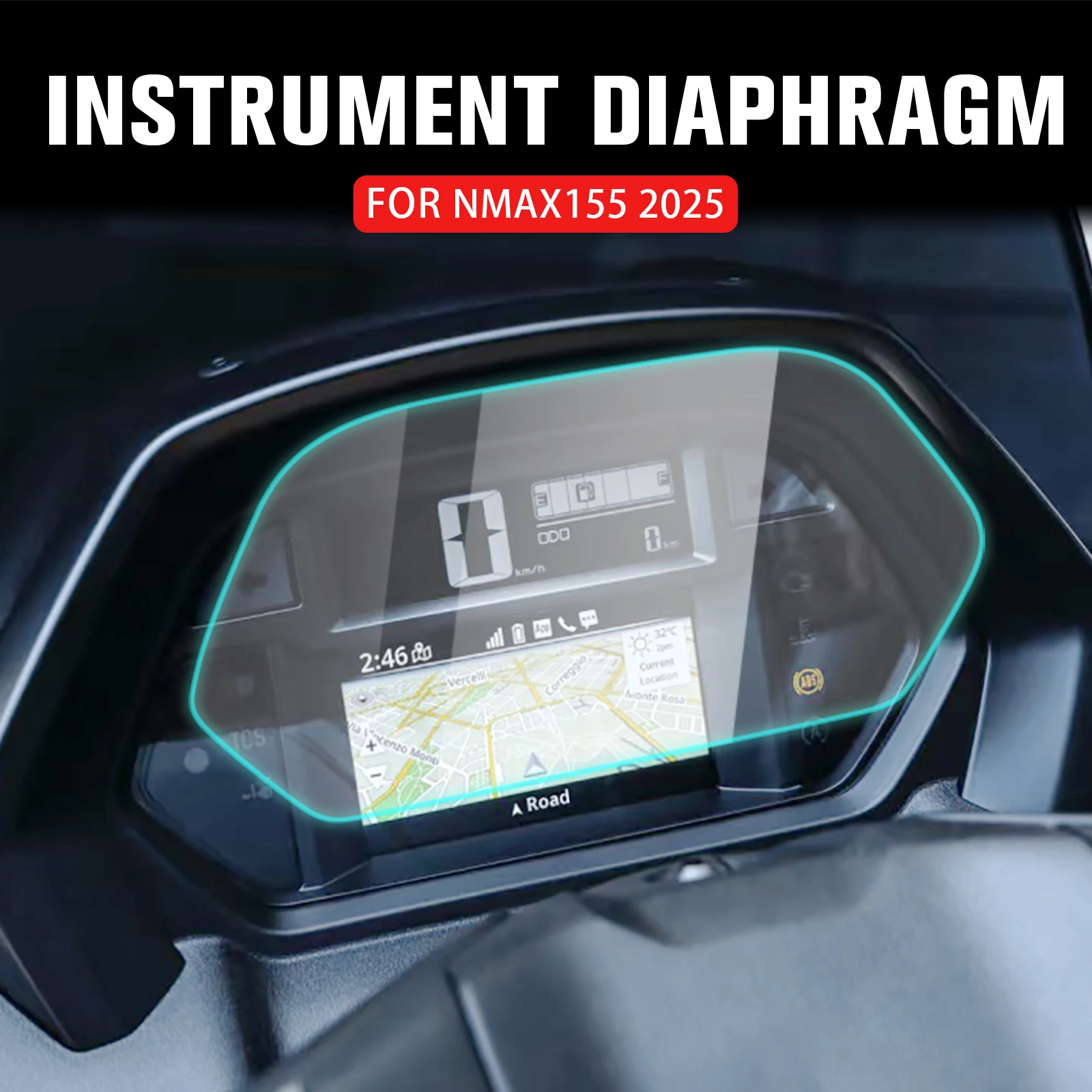 For YAMAHA NMAX155 NMAX 155 N MAX 155 2025 Motorcycle Instrument Film Scratch Cluster Dashboard Protector Screen Protection