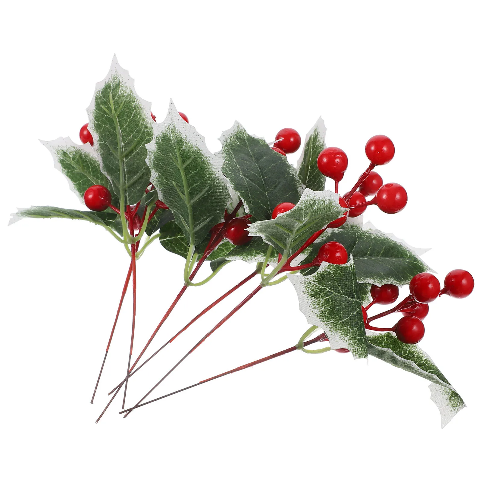 

6Pcs Artificial Christmas Berry Stems Decorative Branches Realistic Simulation DIY Holiday Wreath Picks Christmas Tree