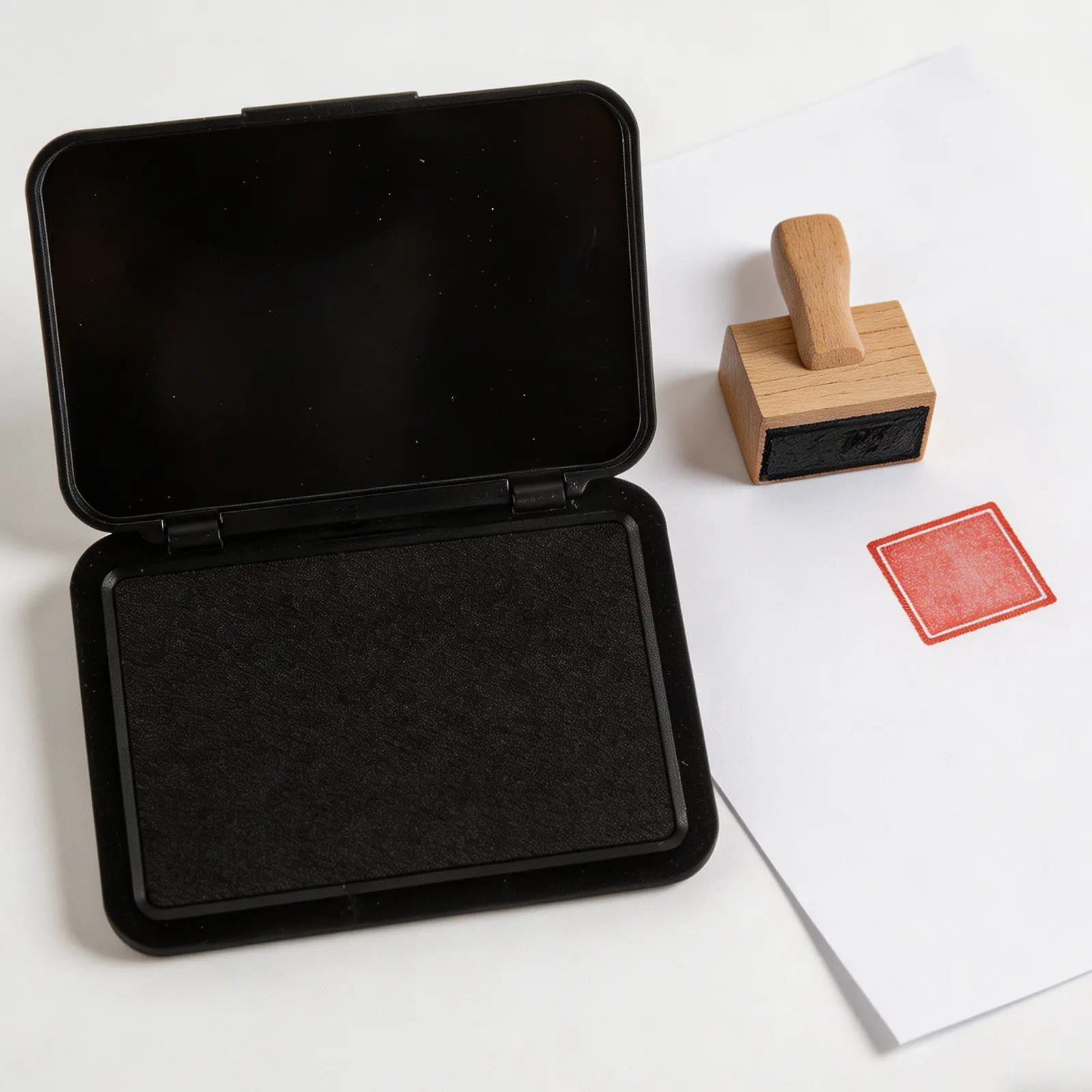 Fast Dry Ink Pad Black Pigment Ink Multi-Use Stamp Pad for Office Supplies Documents Scrapbooking Journals Cards and DIY view 6