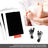 1/2/4Pcs Safe Non-toxic Baby Footprints Handprint No Touch Skin Inkless Ink Pads Kits for Newborn Pet Dog Footprint Souvenir