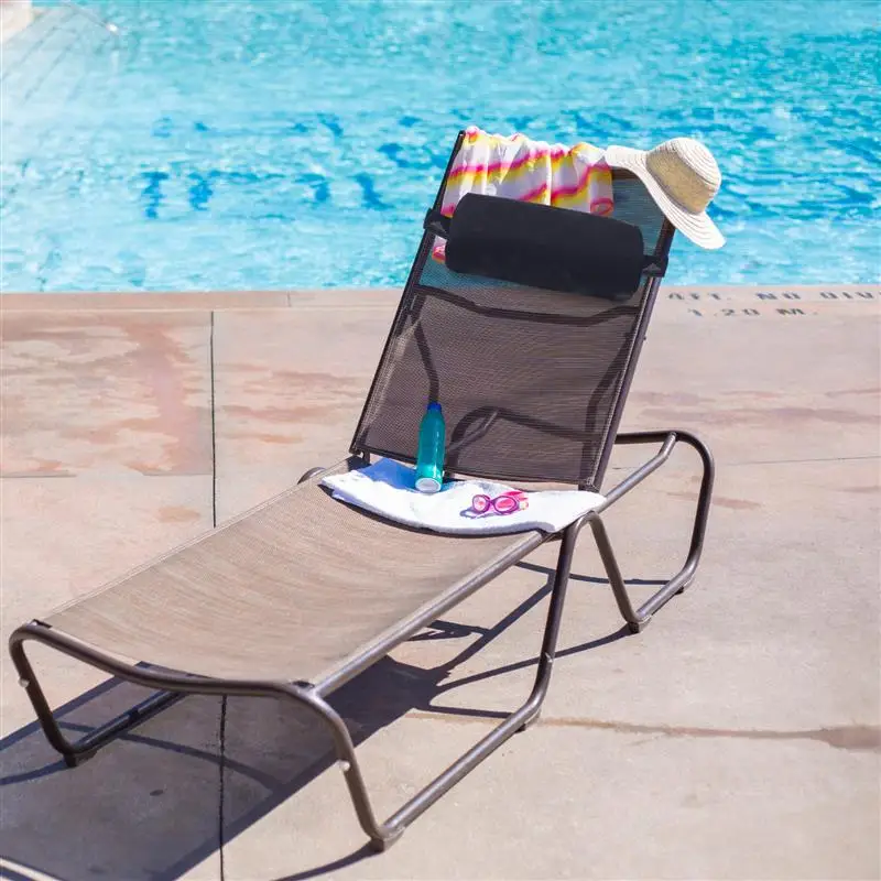 Outdoor Recliner Chair Pillow Headrest Pillow for Folding Patio Beach Chair Removable Padded Cushion Headrest Pillow Replacement image 2