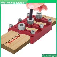 3 In 1 Adjustable Woodworking Drilling Locator Puncher Tools-Doweling Jigs Set,Pocket Hole Jig Kit With 8Mm Drill Sleeve-A79G