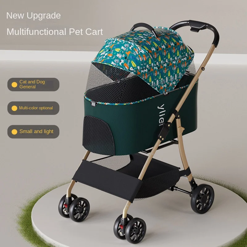 

Pet Stroller Lightweight and Foldable Specially Designed for Walking Dogs and Cats When Going Outith Strollers