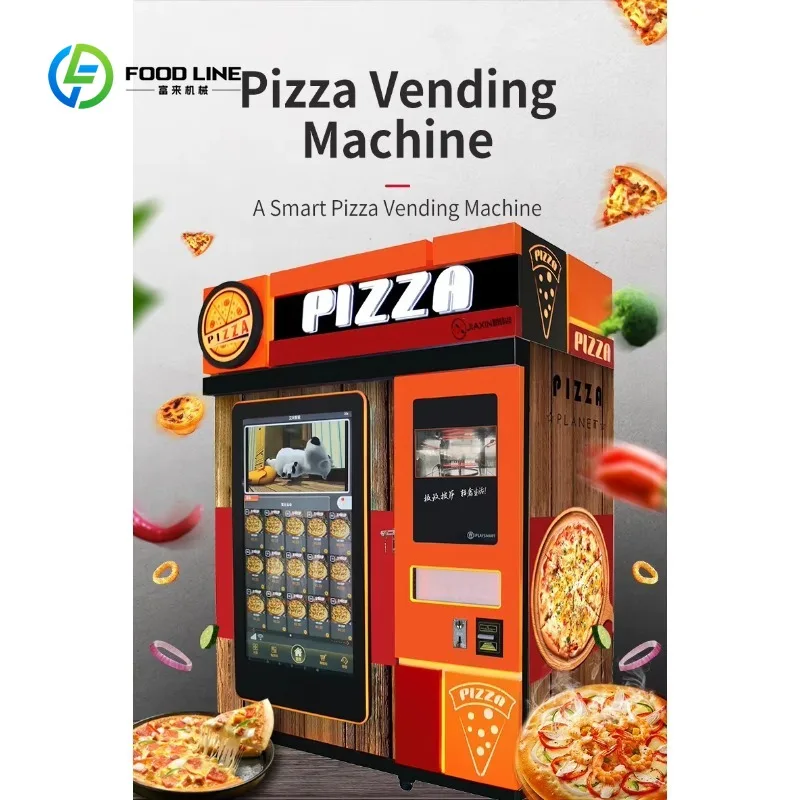 Customized Commercial Indoor and Outdoor Pizza Vending Machine with Oven 24-Hour Instant Food Service Function SDK Pizza Vending