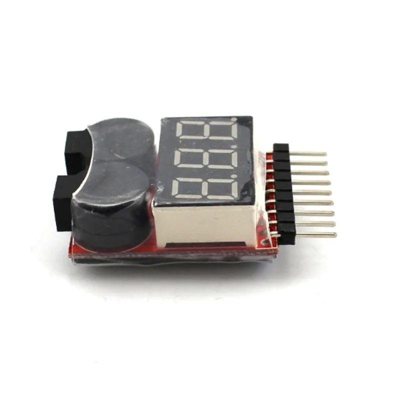 Lithium Battery Power Display 1-8S Two-in-one Voltage Display BB Sound Low Voltage Alarm Measuring Appliance