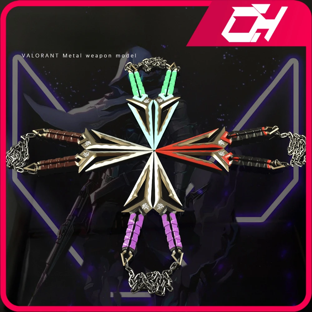 16 cm Valorant Waffe Kuronami Keine Yaiba Kunai Spiel Peripherie Metall Waffe Modell Schwert Desktop Ornament Sammlung Handwerk Geschenk Spielzeug