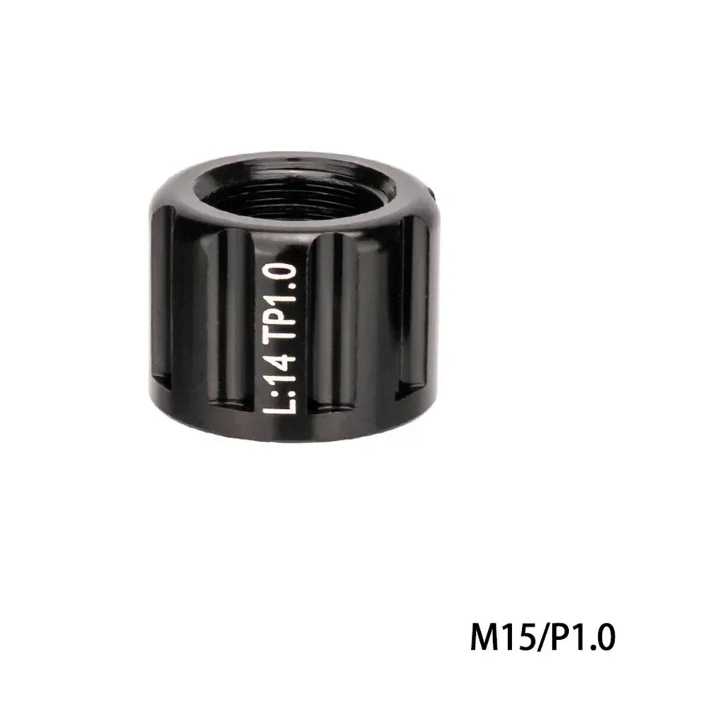 Bicycle Thru Axle Nut M15 P1.0 P1.5 P1.75 Hubs Shaft Cap Bike Accessories Thread Pitch Thru Axle Bicycle Accessories