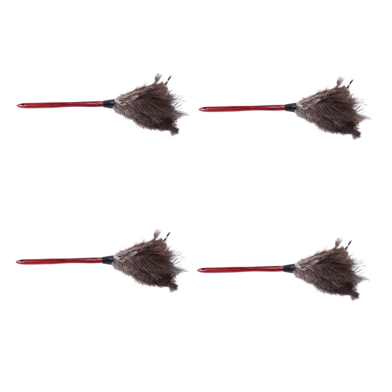 4X Ostrich Cleaning Feather Duster Ostrich Feather Duster Soft Feathers Duster From Furniture To Fan Blades