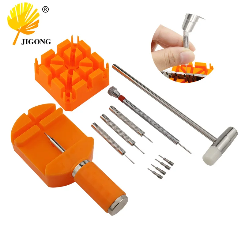 

Watch Repair Tool Set Watch Link Band Slit Strap Bracelet Chain Pin Remover Adjuster Tool Kit for Professional Watchmak