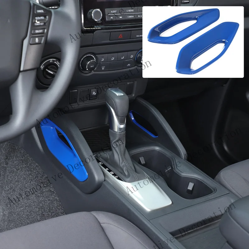 Z+ ABS Blue Center Console Side Armrest Frame Trim For Nissan Frontier 2022+