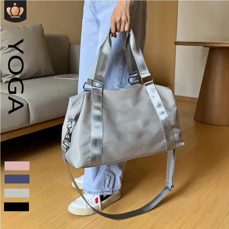 Bolsa de Fitness portátil para mujer, separación seca y húmeda, impermeable, gran capacidad, moda, Yoga, deporte