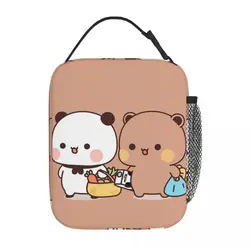 Simpatica borsa per il pranzo isolata Bubu e Dudu vanno a fare la spesa insieme borsa per il cibo portatile scatole per il pranzo termiche per Picnic