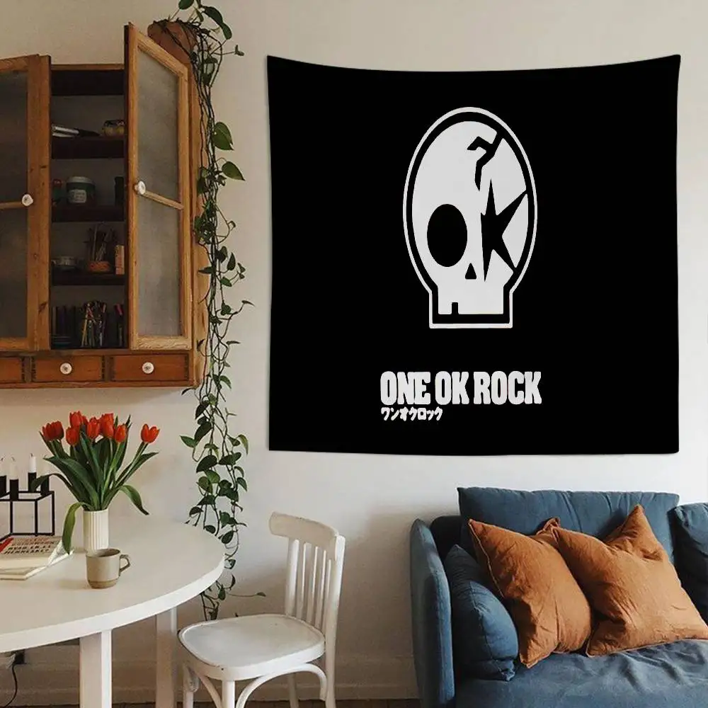 ONE OK ROCK Logo Chart Tapestry Art Science Fiction Room Home Decor Cheap Hippie Wall Hanging