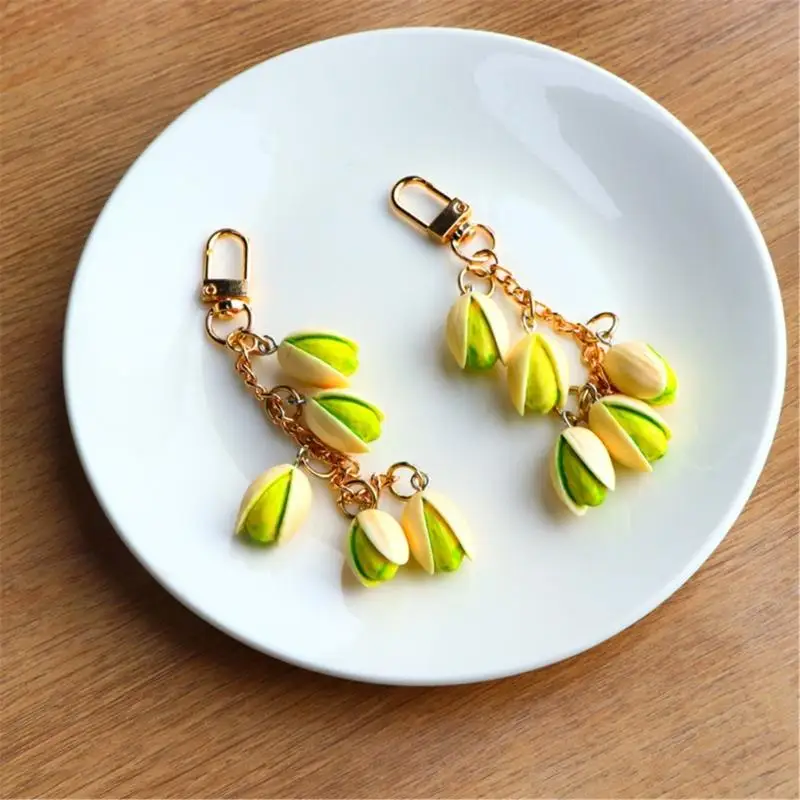  Realistic Pistachios Keychain Accessory Individualized Bag Pendant Bag Hangings for Adding Fun to Everyday Accessories