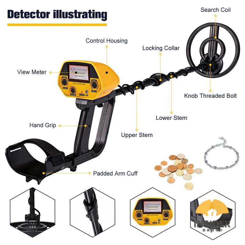 YYHC- Metal Detectors For Adults MD-5090 Gold Metal Detector High Accuracy Gold Detector