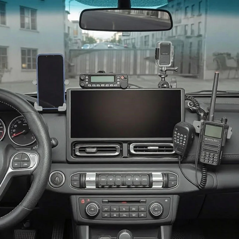 For BAW EMC 212 T01 2024 2025 2026 Aluminum Middle Console Fabrication Modular Dash Dashboard Mount Bracket Phone Holder