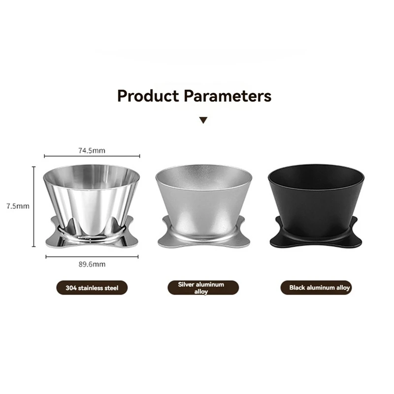 فنجان القهوة صب فوق أكواب فلتر القهوة كوب فلتر القهوة أوريا V2 V3 كوب فلتر القهوة المخمر يدويًا في الهواء الطلق