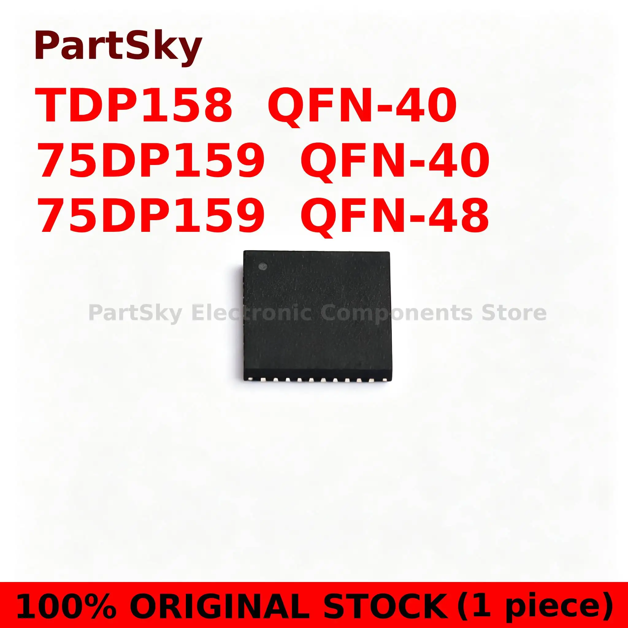 (1piece)100% New TDP158 TDP158RSBR SN75DP159RSBR SN75DP159RGZT SN75DP159 75DP159 5mm*5mm 7mm*7mm QFN-40 QFN-48 Chipset IN STOCK