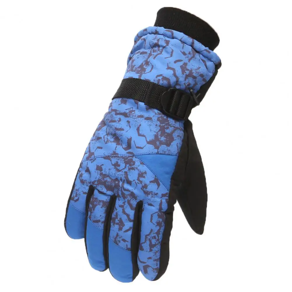 Guantes de invierno para Snowboard al aire libre, accesorio útil a prueba de agua, apertura de muñeca extendida, dedo completo, 1 par