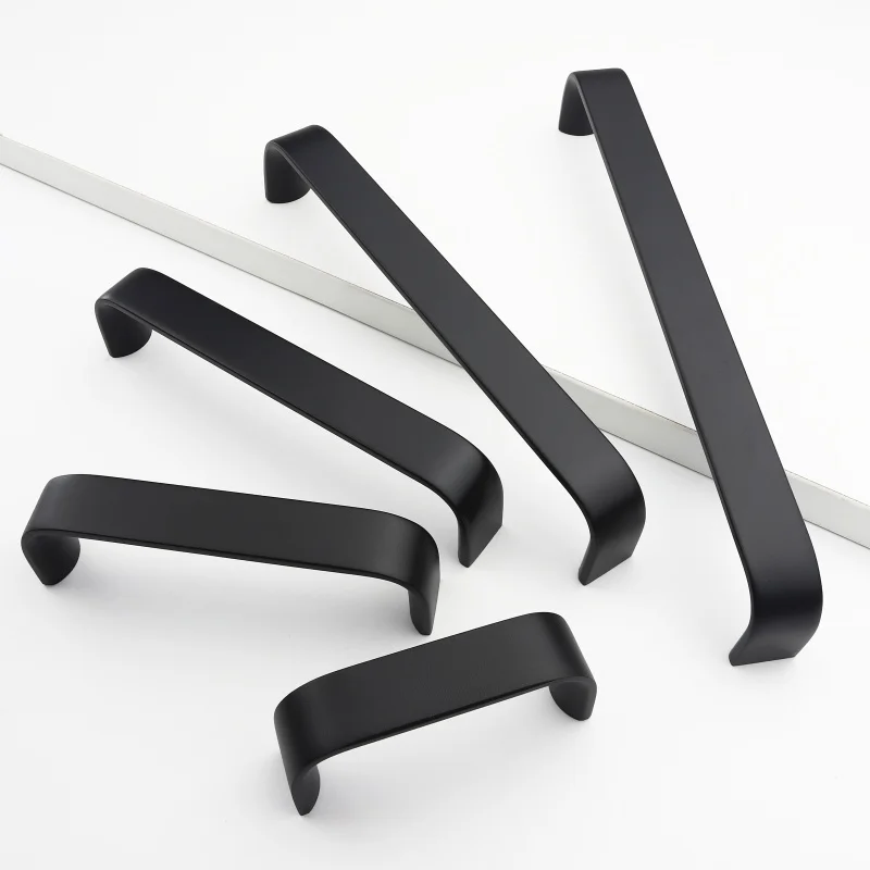 Mordern Kitchen Cabinet Handle Door Pull Drawer Knobs Wardrobe Furniture T bar Pulls Home Decoration Aluminum Handles