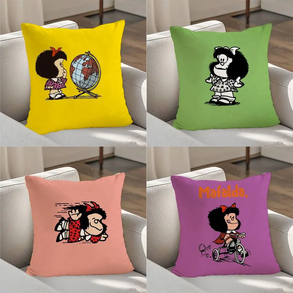 

Mafalda Pillow Case Luxury Double-sided For Car Pillows 45x45 Cushions Cover Home And Decoration Sofa Pillowcase 50x50
