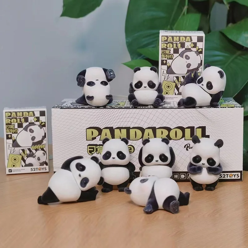 

Коллекционная фигурка 52Toys Panda Roll Flocked Blind Box Daily Series 2: модный настольный декор, подарок для взрослых коллекционеров