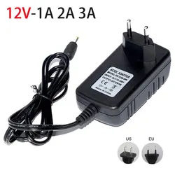 Convertitore trasformatore di alimentazione da 12 Volt AC 100-240V a DC 12 V caricatore sorgente adattatore di alimentazione ue usa DC12V 1A 2A 3A Driver LED