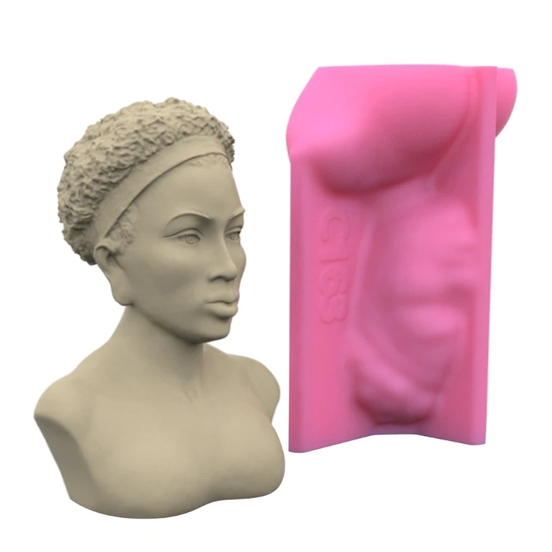 MXME Mini Avatar Ornament Silicone Gypsum Molds for Home Decor Jewelry Tool