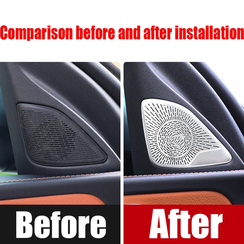 Car door A-pillar tweeter protective cover automotive interior supplies For Mercedes-Benz C-Class W206 2022 2023 2024 2025 2026 - view 3