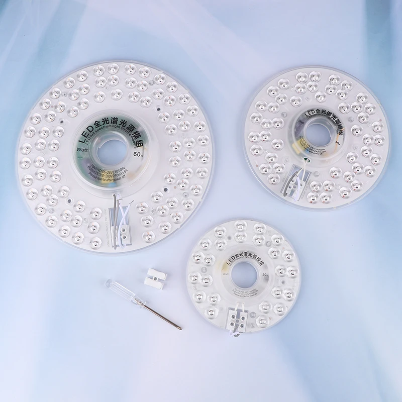 LED Panel Light Ceiling Lights LED Module 220V Ceiling Fan LED Light Kit 20W 40W 60W Round Replacement LED Panel Board