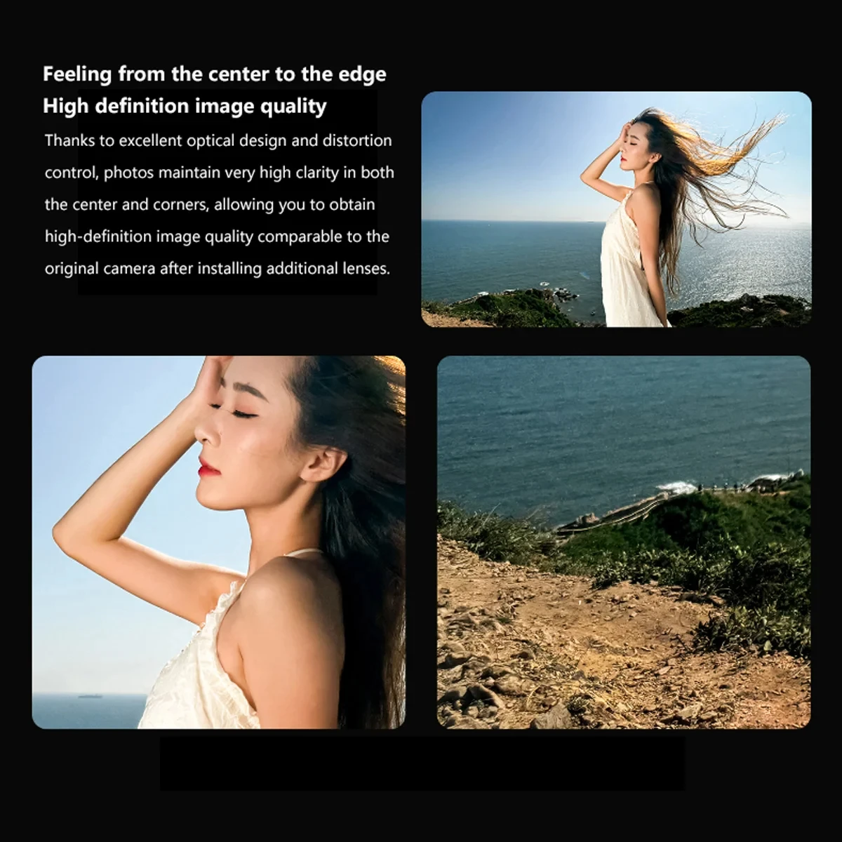 Florgear-lente macro para celular, 45mm, 75mm, 16mm, grande angular, 400mm, 1.55x, lente anamórfica, montagem em t, pro ii