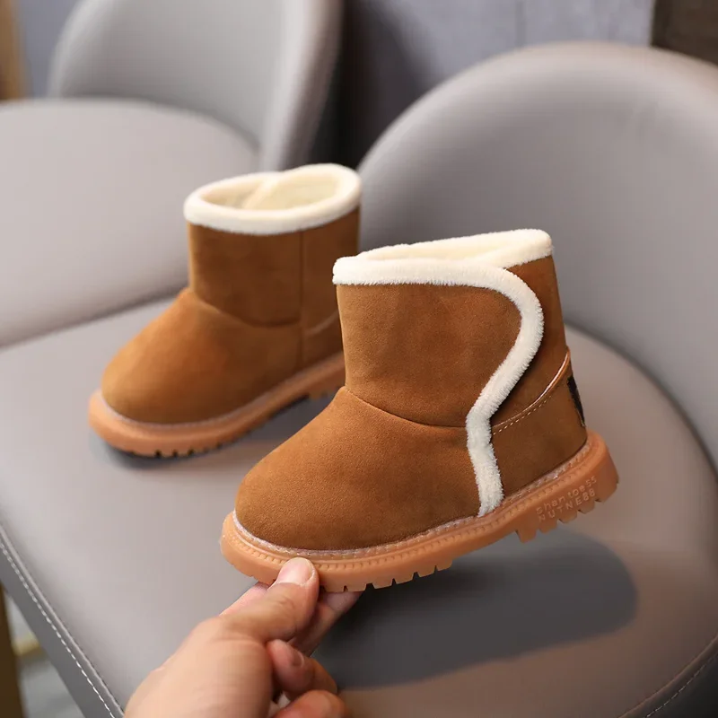 Children Snow Boots Girls Winter Shoes Lamb Wool Boots Boys Snow Boot Ankle Boots Kids Shoe for Girl Bota Infantil Menina 2024