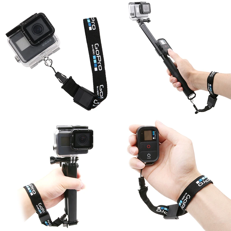 LANBEIKA Adjustable Wrist Strap String Hand Lanyard Rope Cord for GoPro Hero 12 11 10 9 SJCAM SJ4000 Tripod Monopod Accessories