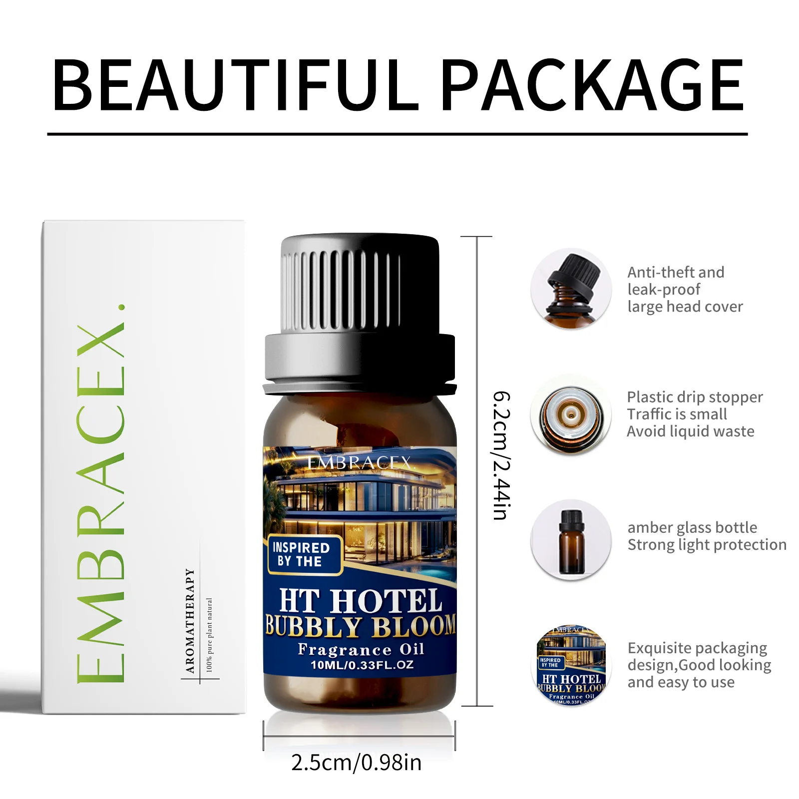 10ml Hotel Bubbly Bloom Fragrance Oils Long Lasting Reed Diffuser Oil Gift To Friends
