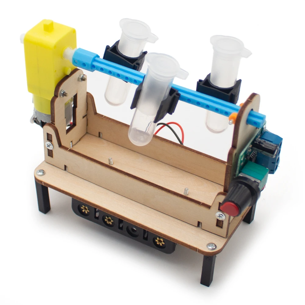 DIY Rotary Mixer Model, Variable Speed Lab Rotator for Centrifuge Tubes, Science Experiment Toy