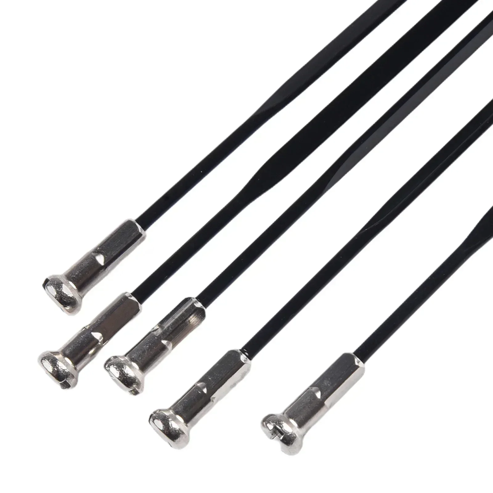 5Pcs Bike Spoke Flat Straight Pull 261/263/265/272/275/277/282/290mm Steel Pillar PSR Flat Bladed Bicycle Spoke With Nipples