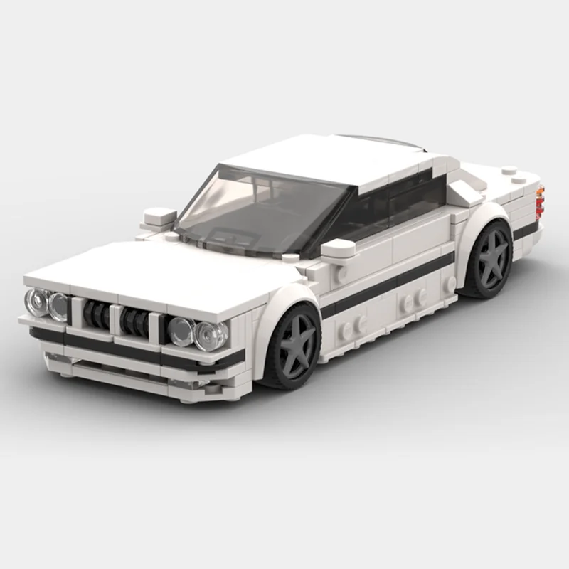 338 قطعة MOC BMWedd سيدان أبيض أسود مدينة أبطال نموذج بناء هدية الكريسماس كتل لعبة العمارة لتقوم بها بنفسك فكرة الطوب عيد ميلاد #6