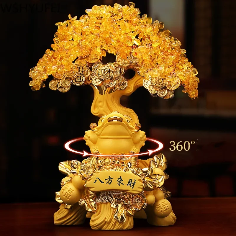 Home Ornaments Money Tree Creating Furniture Lucky Tree Decorating Office Desk Tv Wine Cabinet Craft Table Decor Gift