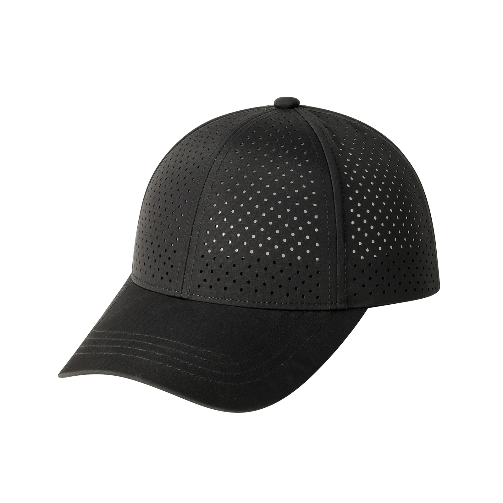 FEINION Men Quick Dry Baseball Cap Laser Cut Cool Mesh Ball Cap Curved Brim Snapback Hat